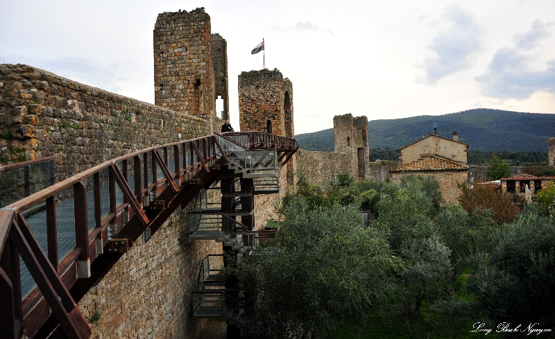 Circular Wall and Watch Towers, Monteriggioni, Italy  