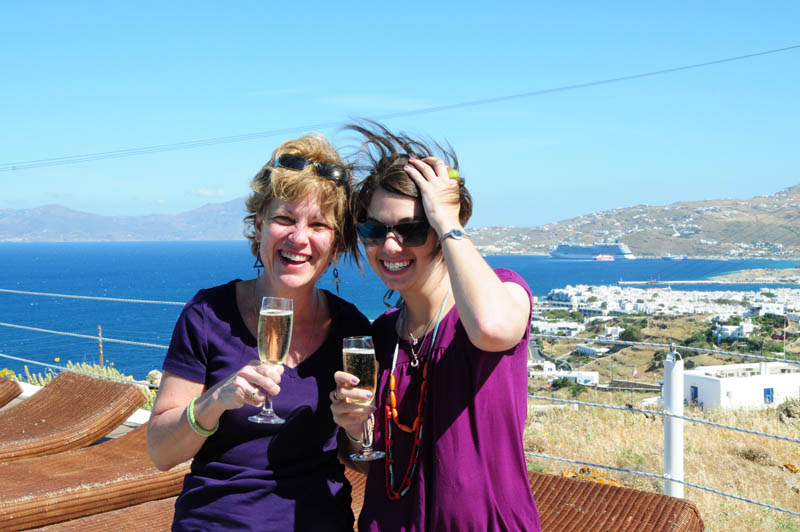 A windy welcome to Mykonos