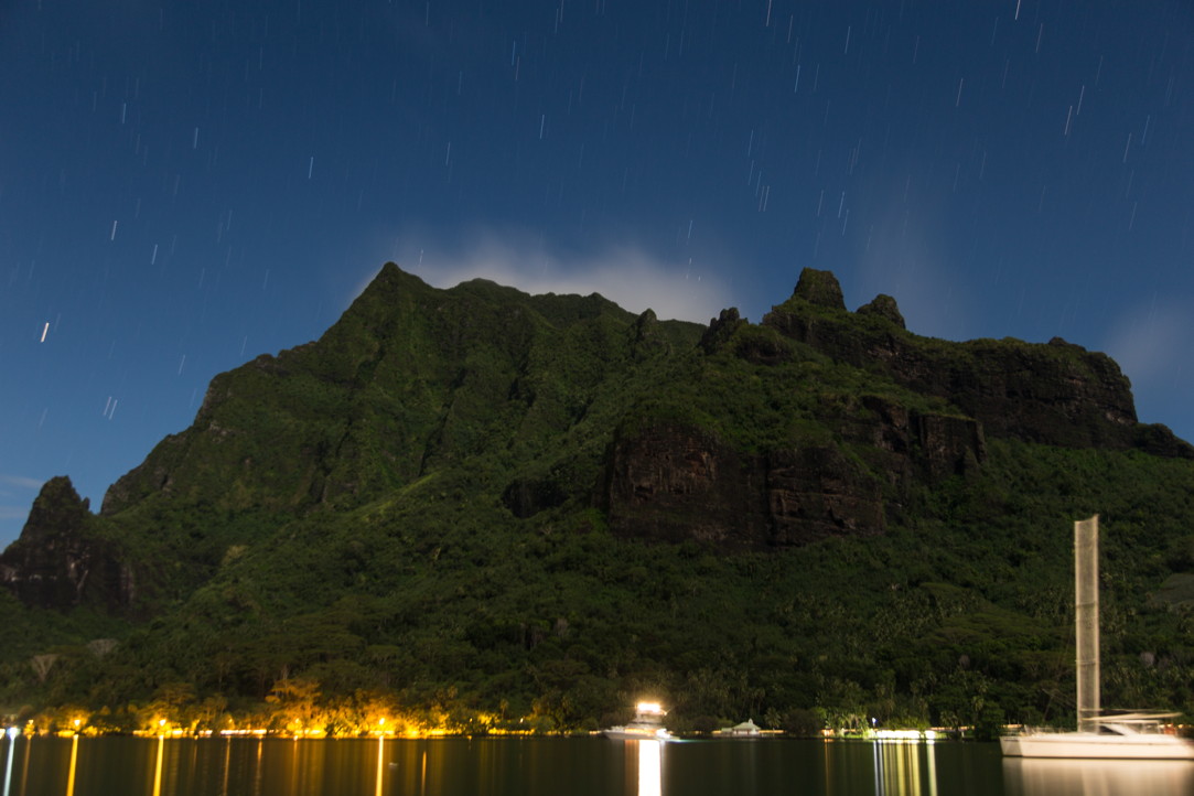 5 minute exposure; Rotui, Cooks Bay, Moorea, French Polynesia