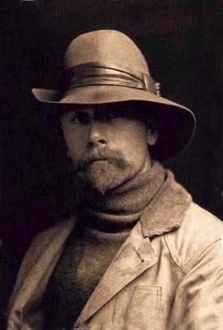 Edward S. Curtis self-portret circa 1889