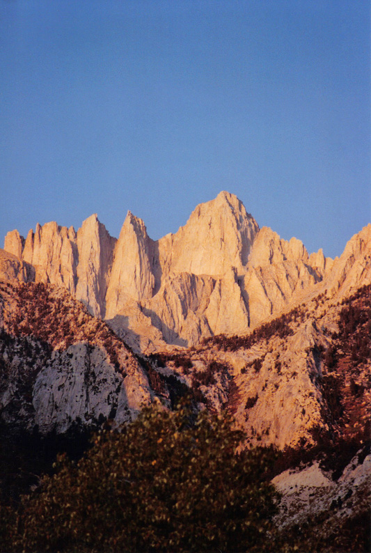Whitney Crest in Morning Sunlight