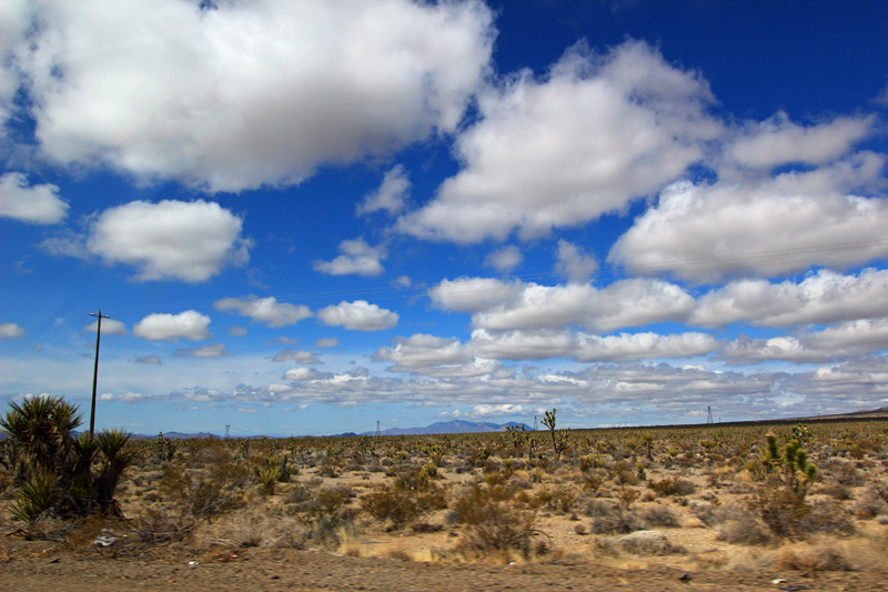 The Mojave Desert at 70 mph