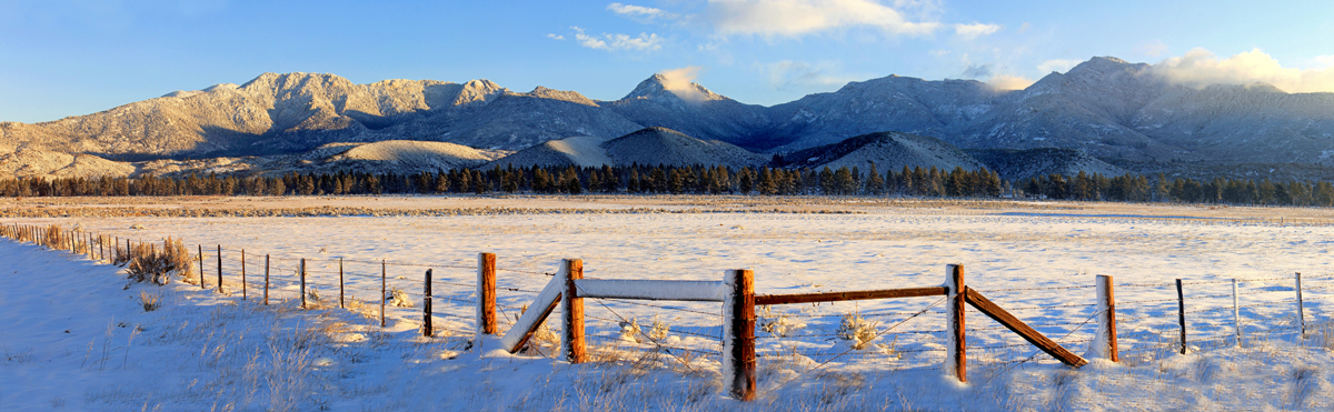 Panoramic view of San Jacinto Mountain Range, Southern California