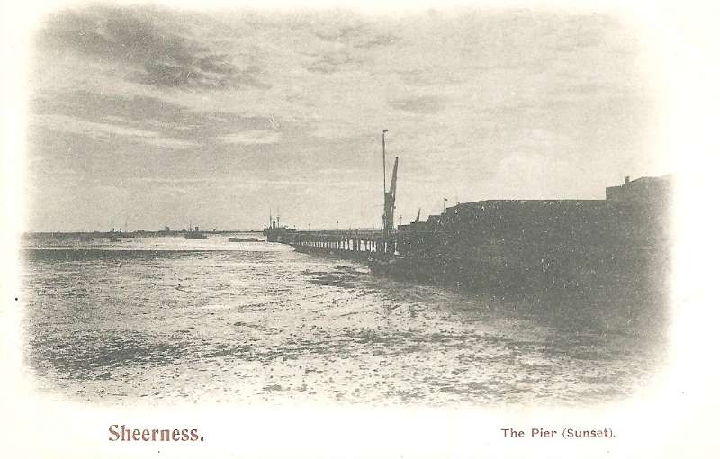 The pier sunset