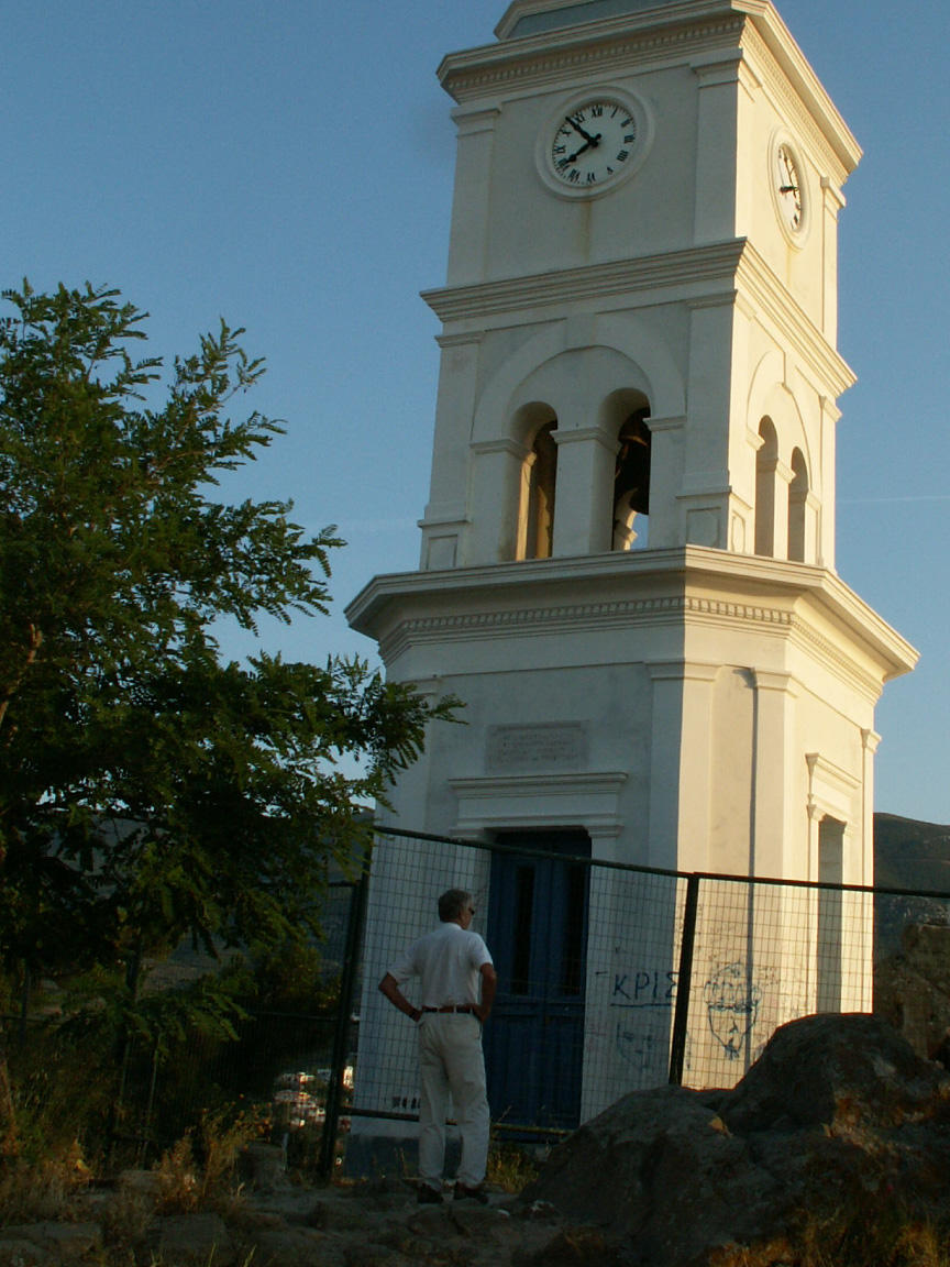 June 6  We climbed to the clock tower, Poros