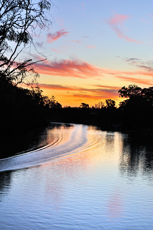 Echuca river sunset