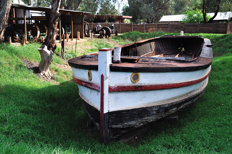 Hull in the grass