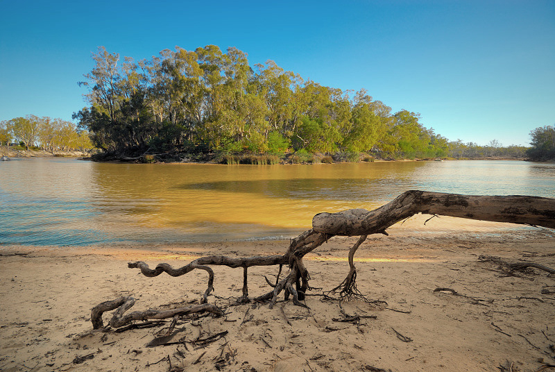 River beach ~