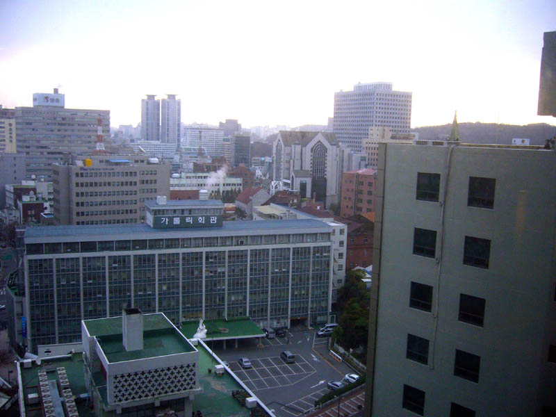 Seoul, Korea, view from my hotel 2