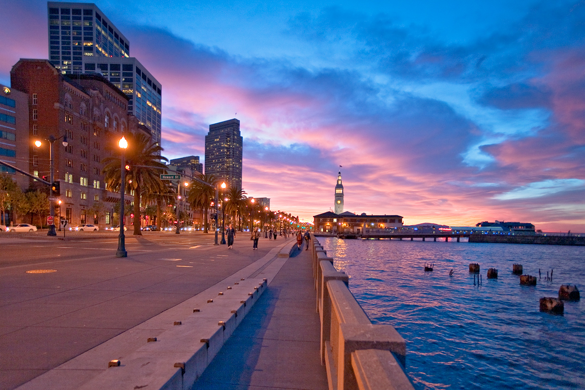 Wild Waterfront Sunset