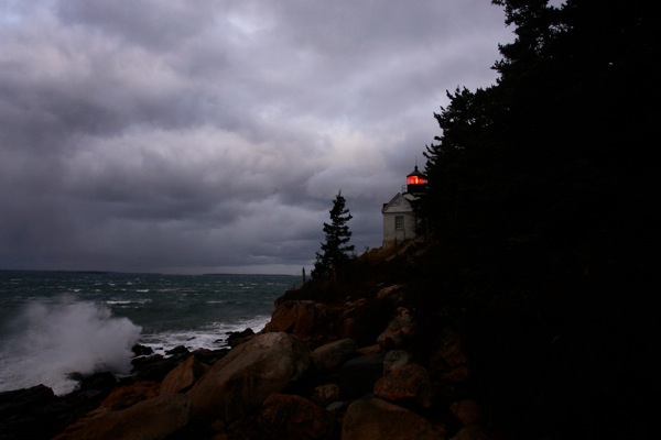 127DSC08387imagebassharborlighthouse.jpg Bass Harbor Head Lighthouse- Winter Storm Acadia National Park