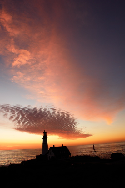DSC09956.jpg 6:08am sunrise coming PORTLAND HEAD LIGHT DONALD VERGER LIGHTHOUSES MAINE PHOTOGRAPHY