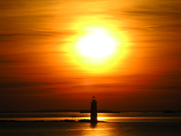 DSCN5628.jpg ABLAZE or TODAYS PROMISE sunrise over Ram Light Lighthouse portland maine