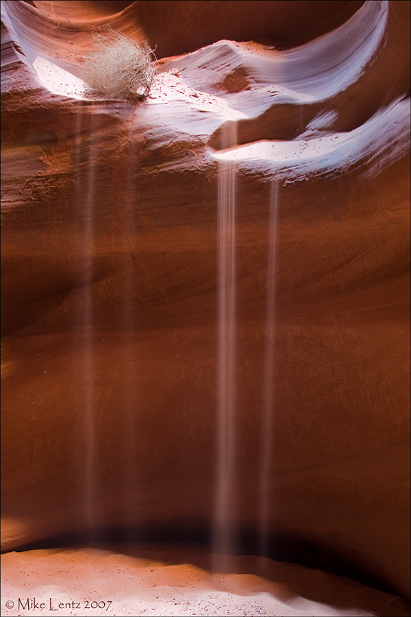 Antelope Canyon sand run