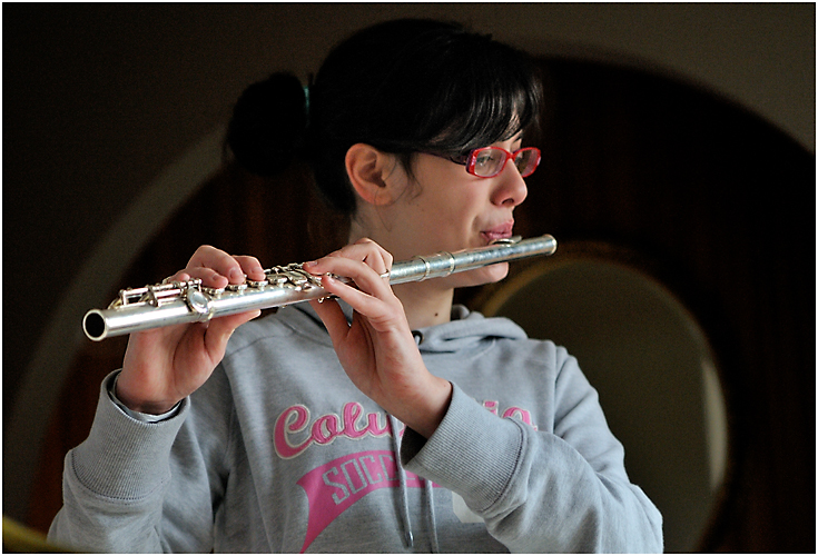 Rebecca on the flute