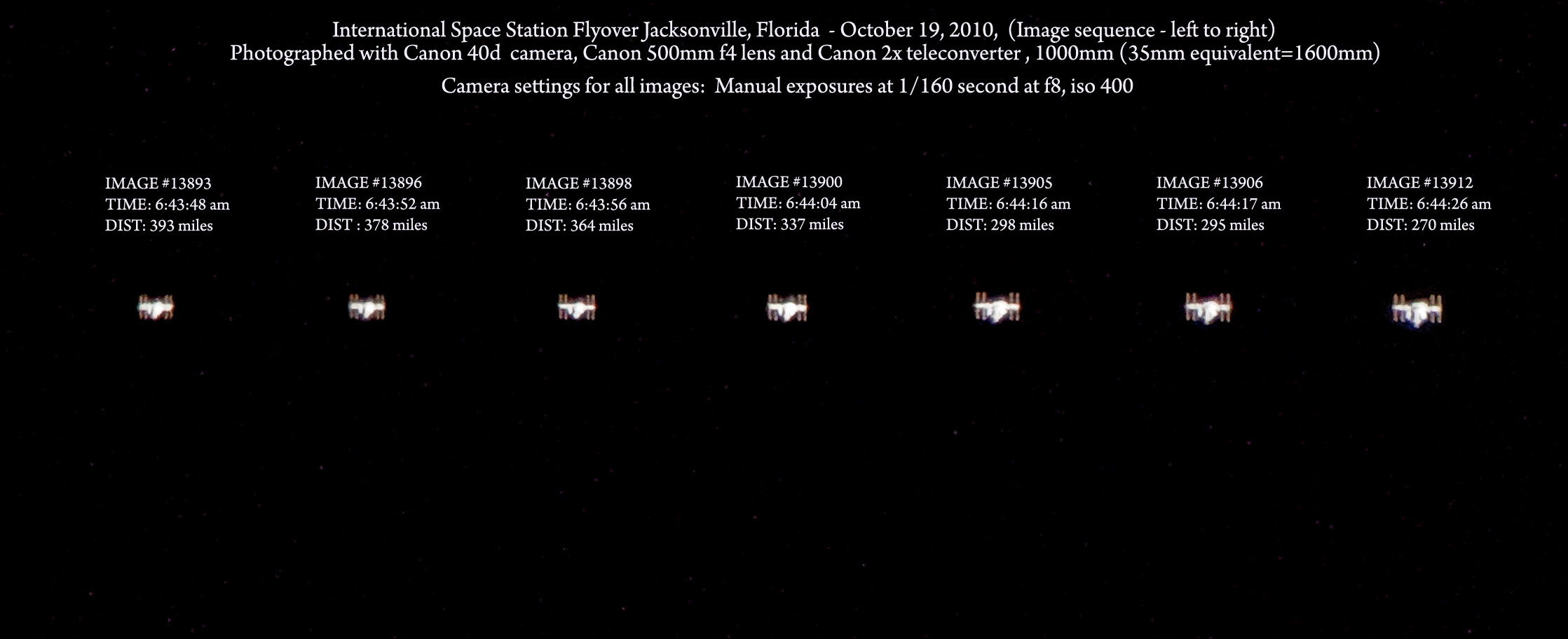 International Space Station Composite 10-19-2010