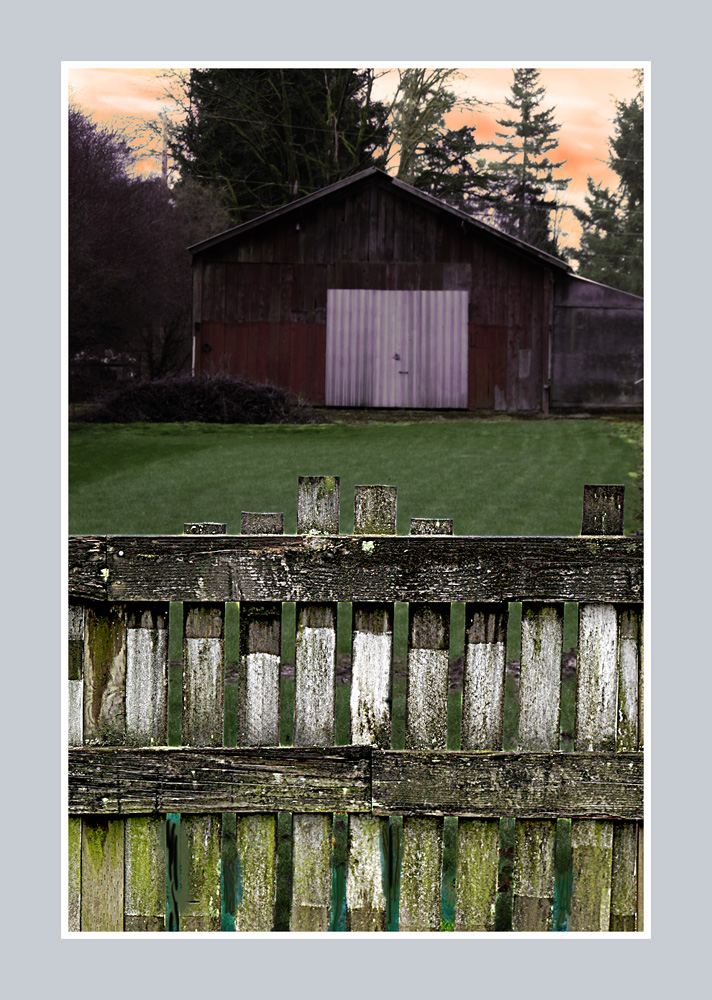 Fence with Barn 