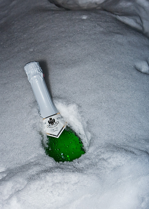 Chilling the bubbly Michigan style!