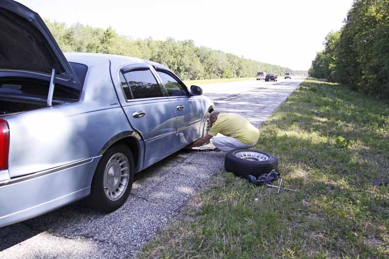 Flat Tire On The Interstate