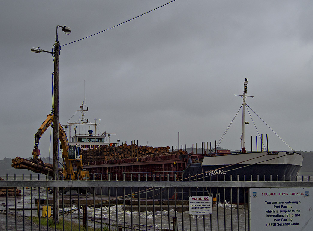 FINGAL, safely in port  after coming in through rough seas.  (4 of 4)