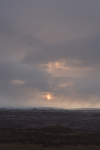 Snow Clouds Above the Mesa