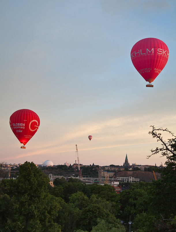 Hot air balloons