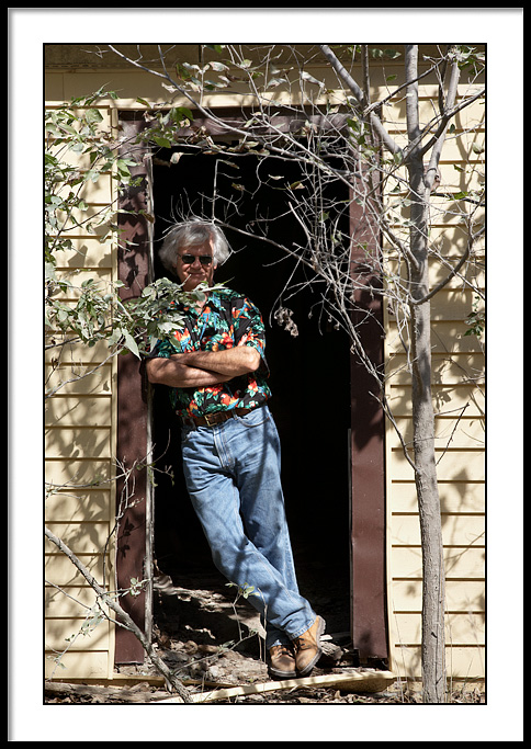 Bruce in his country house.