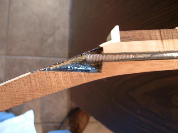 Cutaway view Les Paul Headstock