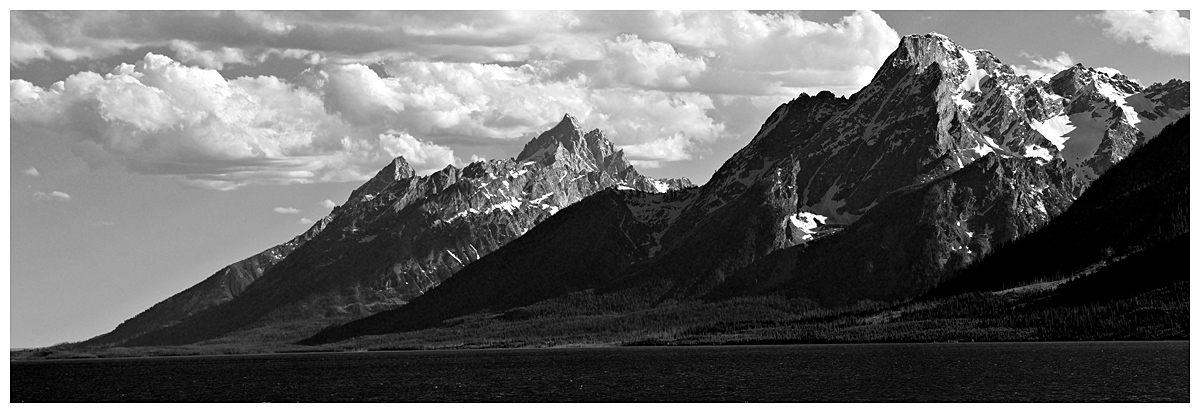 Tetons in Black and White
