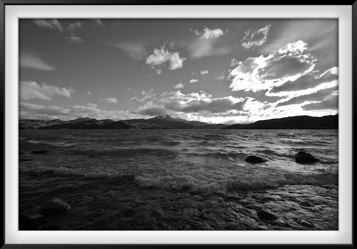 Patagonia: Big Sky above Lake Pehoe and Torres