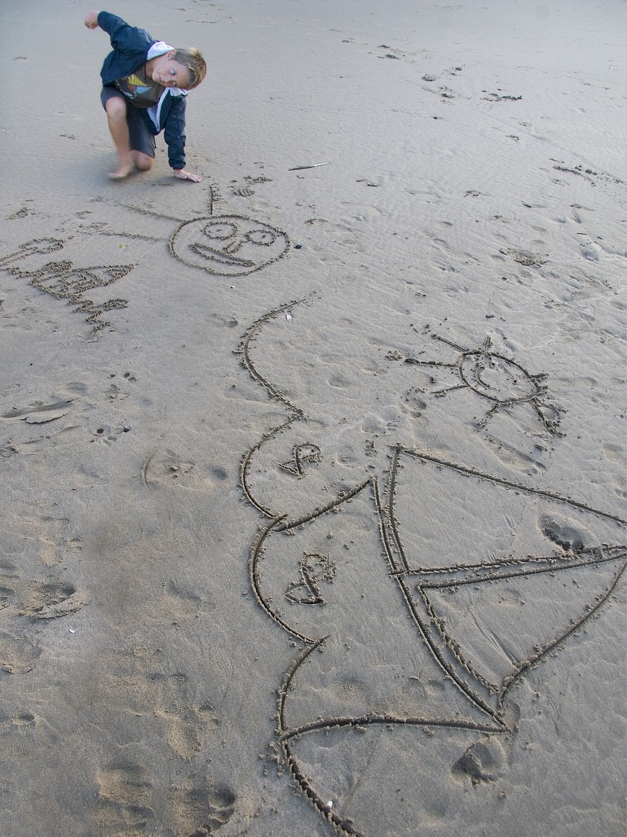 Little Beach Artist</br>Der kleine Strandknstler