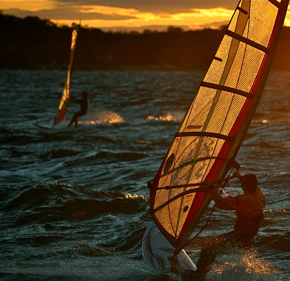 A Chilly Sunset Sail