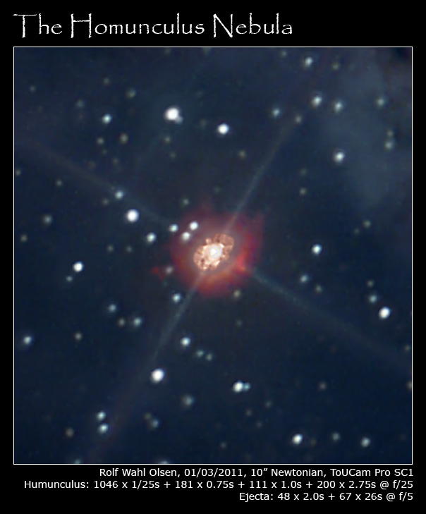 Homunculus Nebula with ejecta