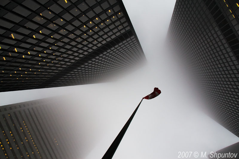 Fog in Downtown Toronto
