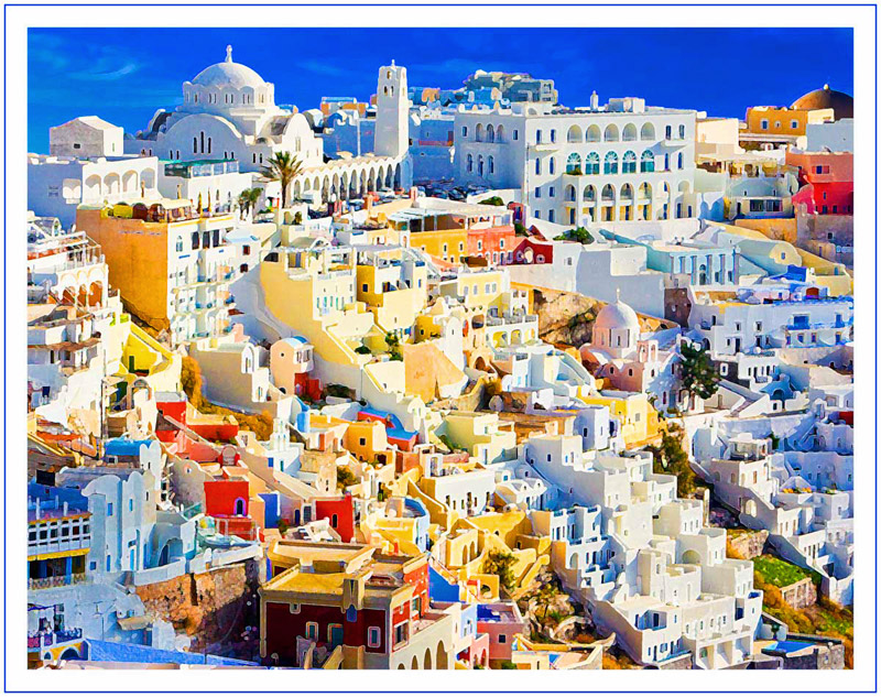 Fira Village, Santorini, Greece