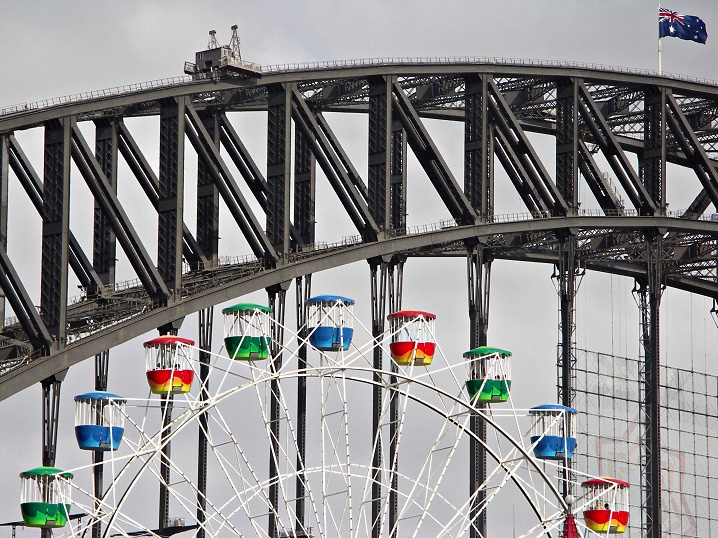 Ferris Wheel and Harbour Bridge *<br>by Nifty