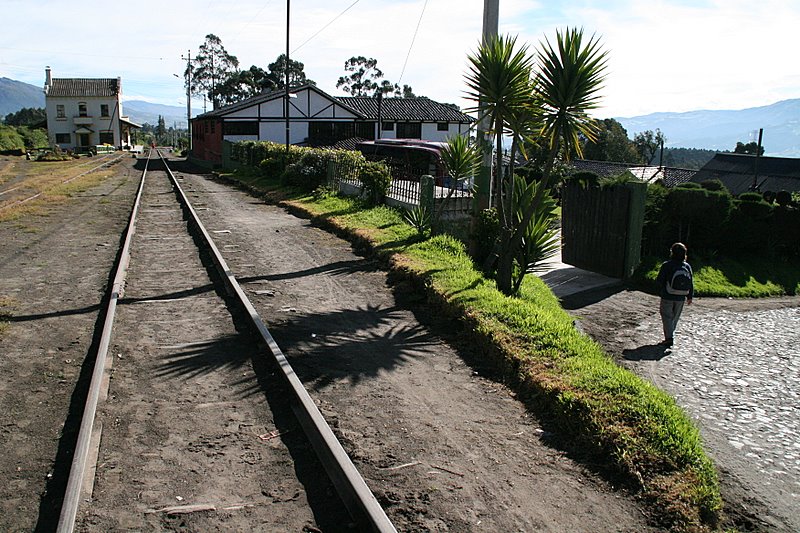 our hotel La Estacion de Machachi next to Machachi train station