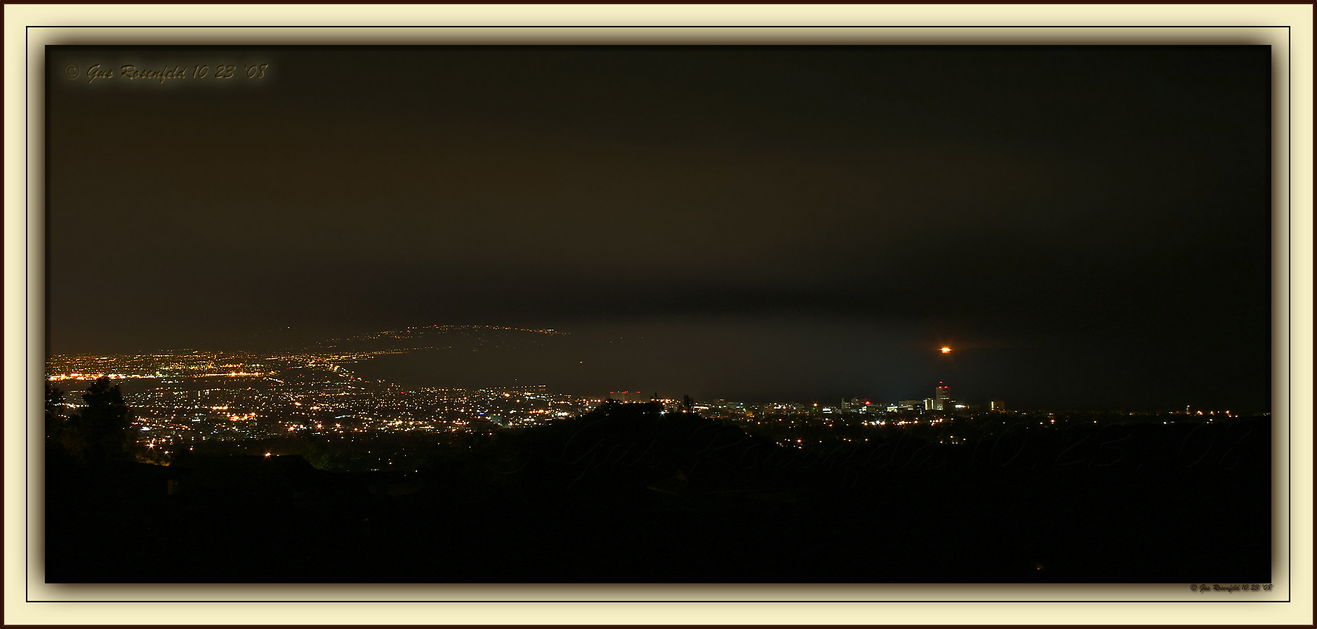 Inversion Layered Bifurcation Of Smoke Across Santa Monica Bay From Early Morning Fire By Getty Museum