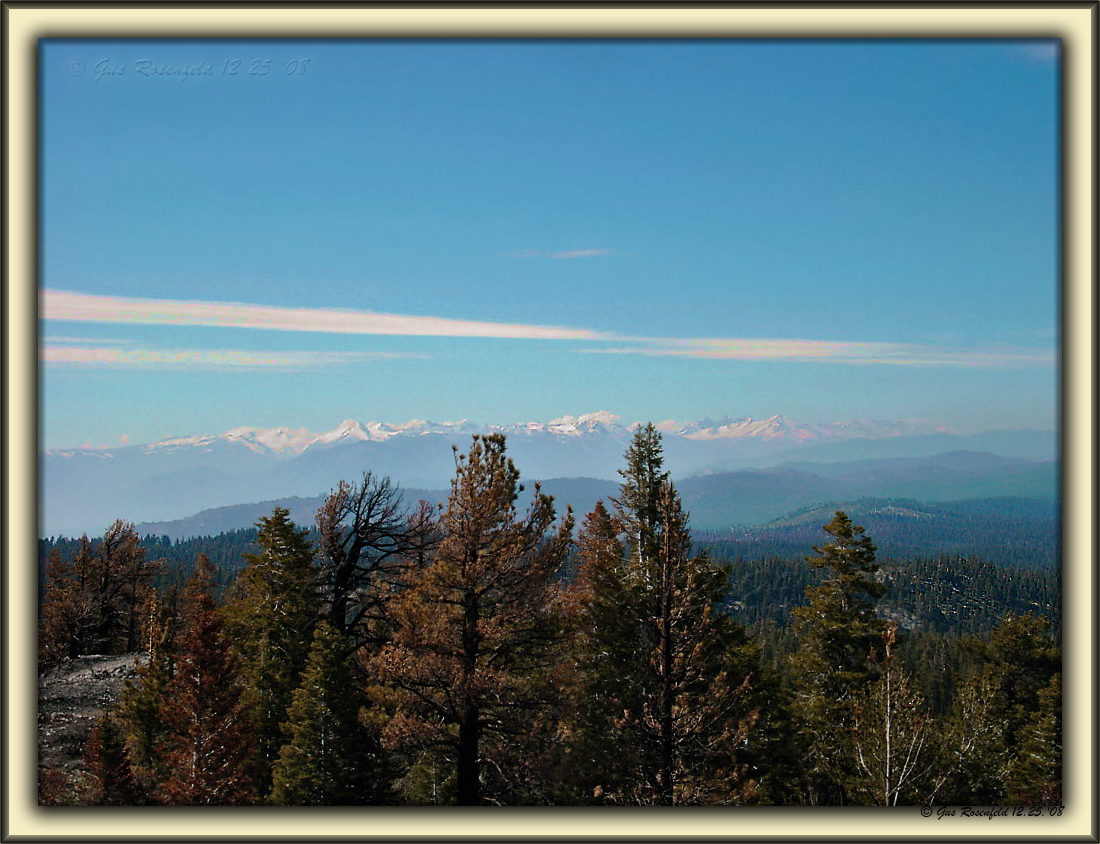 From Bald Mountain Lookout Toward Back Of Whitney At Upper Left Of Photo - Kern County