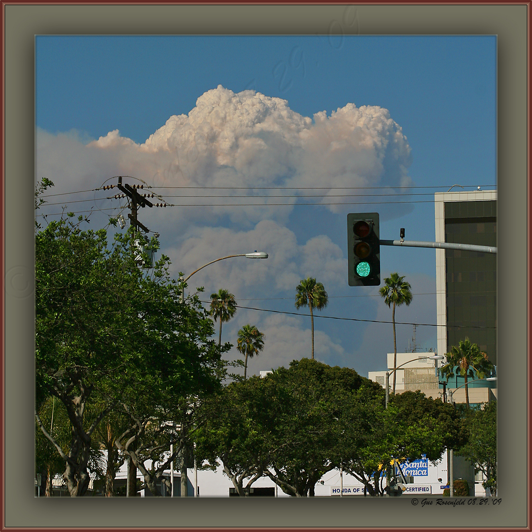 PyroCumulus Cloud ~ Its That Time Of Year Again - View From Santa Monica Makin LA County Look Small