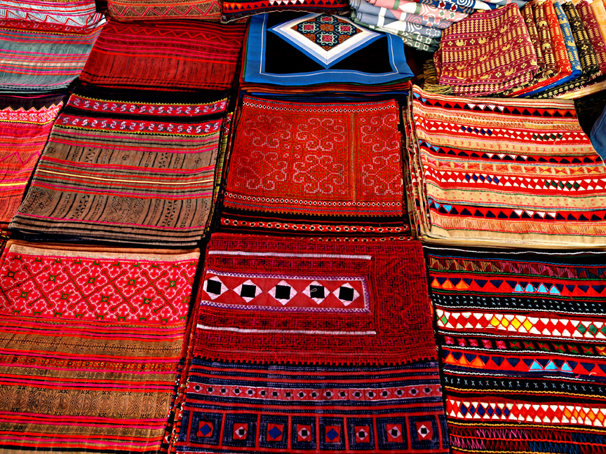 Material in northern Thai patterns