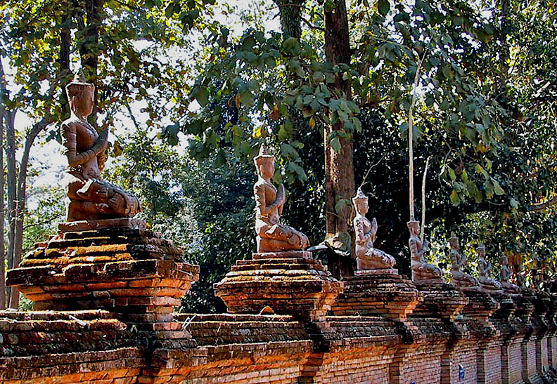 Outer wall of a temple