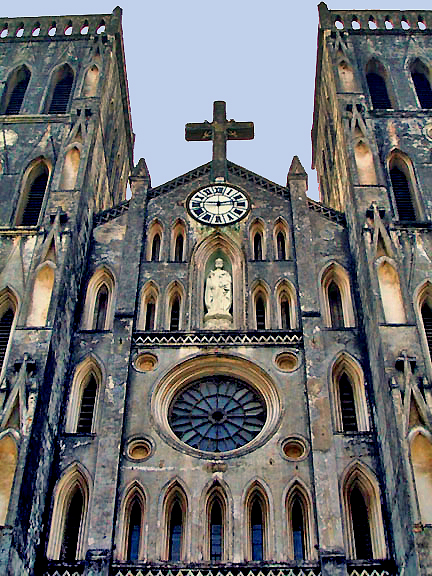 St. Josephs Cathedral (Nha Tho Lon), facade
