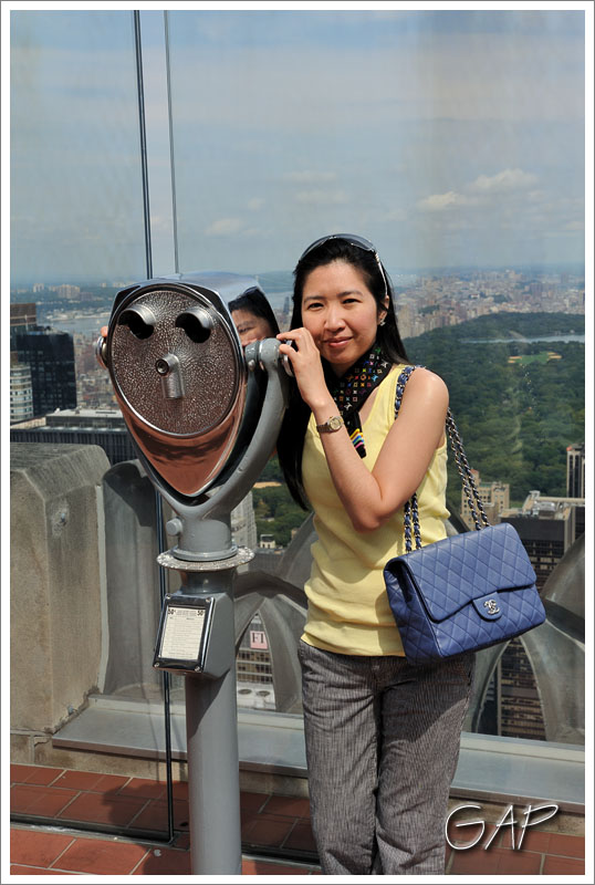 on observation deck