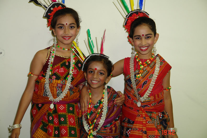 Uma and her friends celebrate an excellent performance.