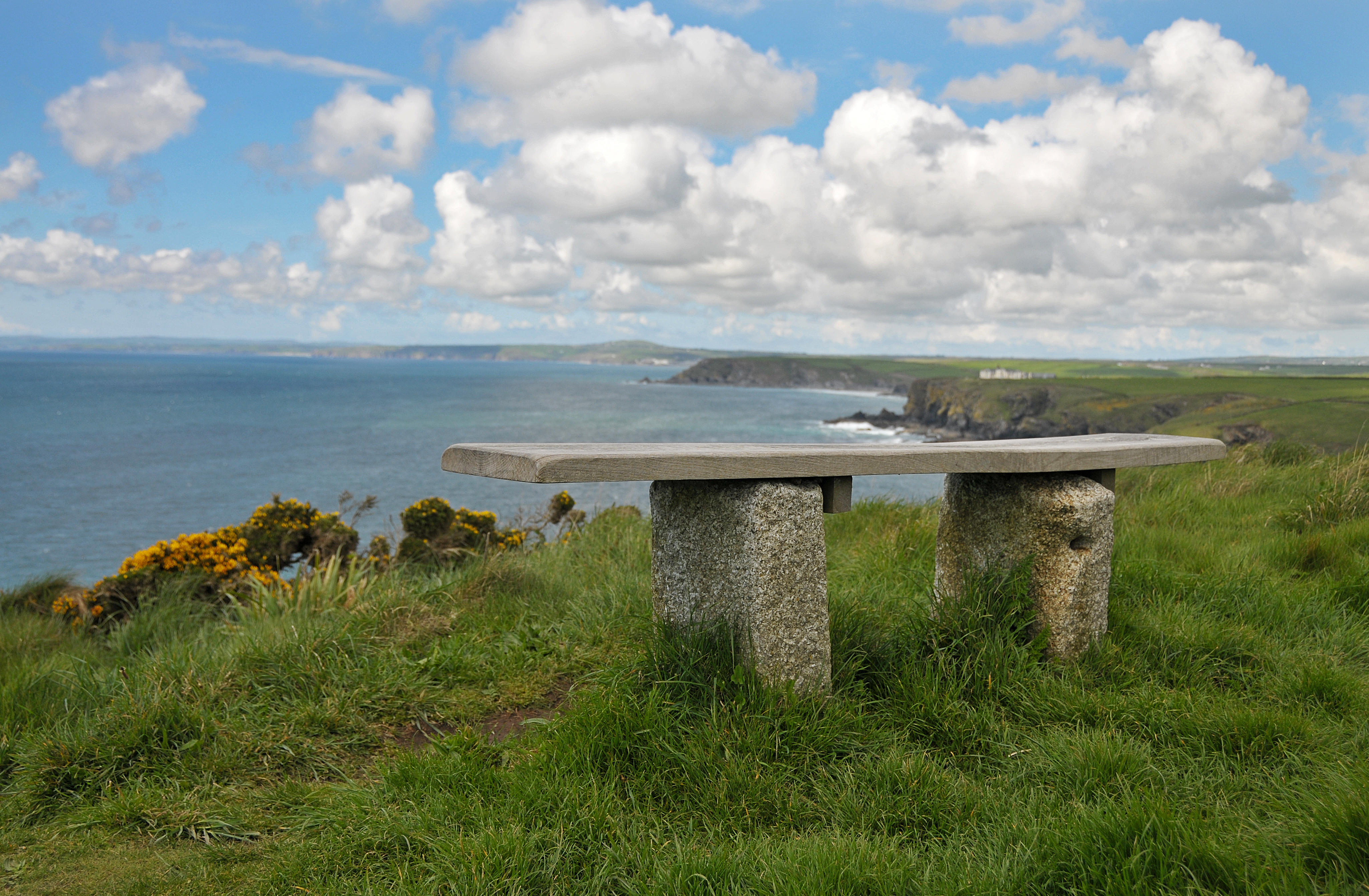 Bench on Polurrian Cliff