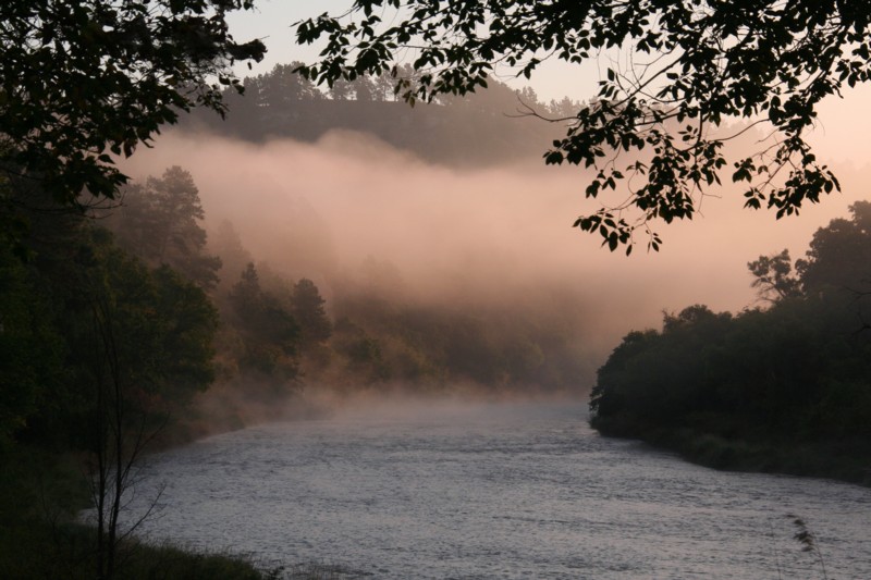 Morning Mist Over the Niobrara