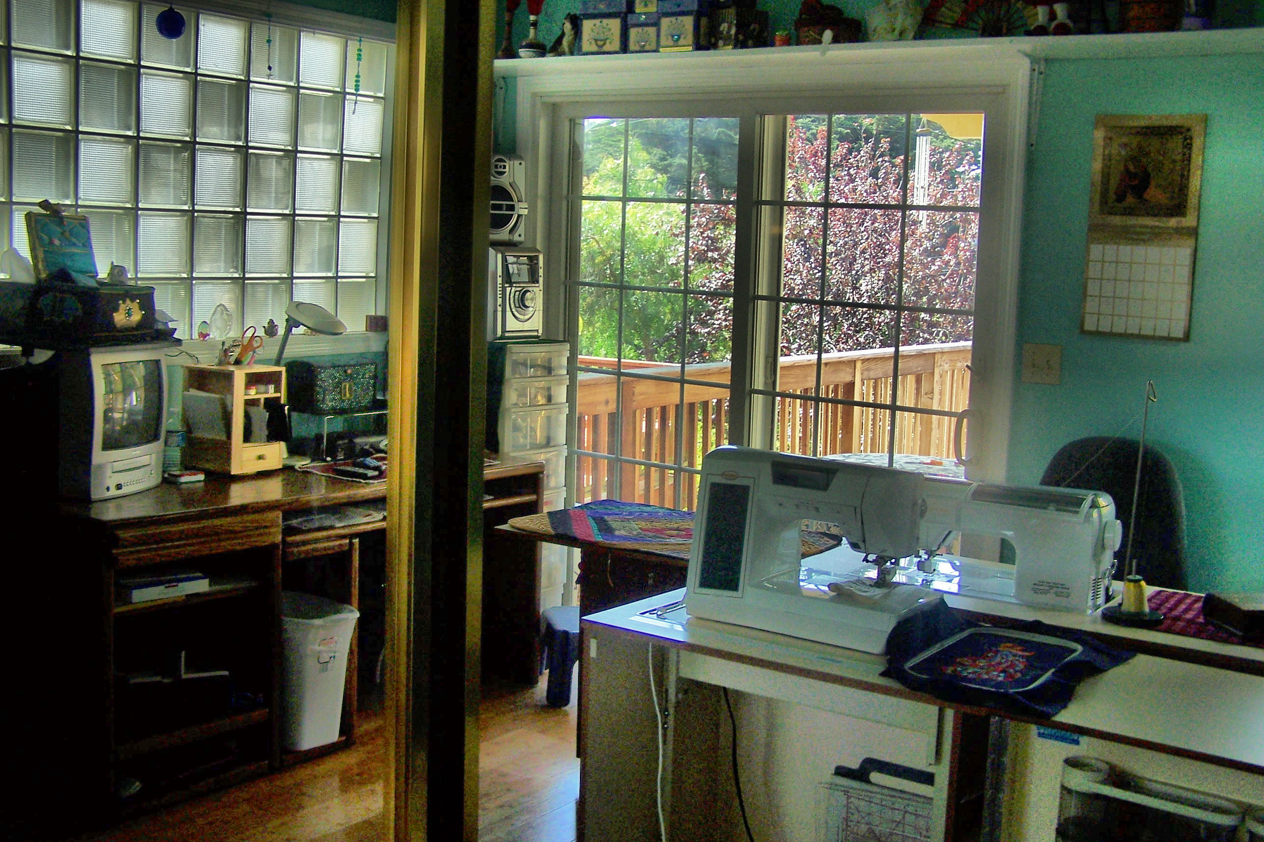 mirror reflection of my sewing room.jpg