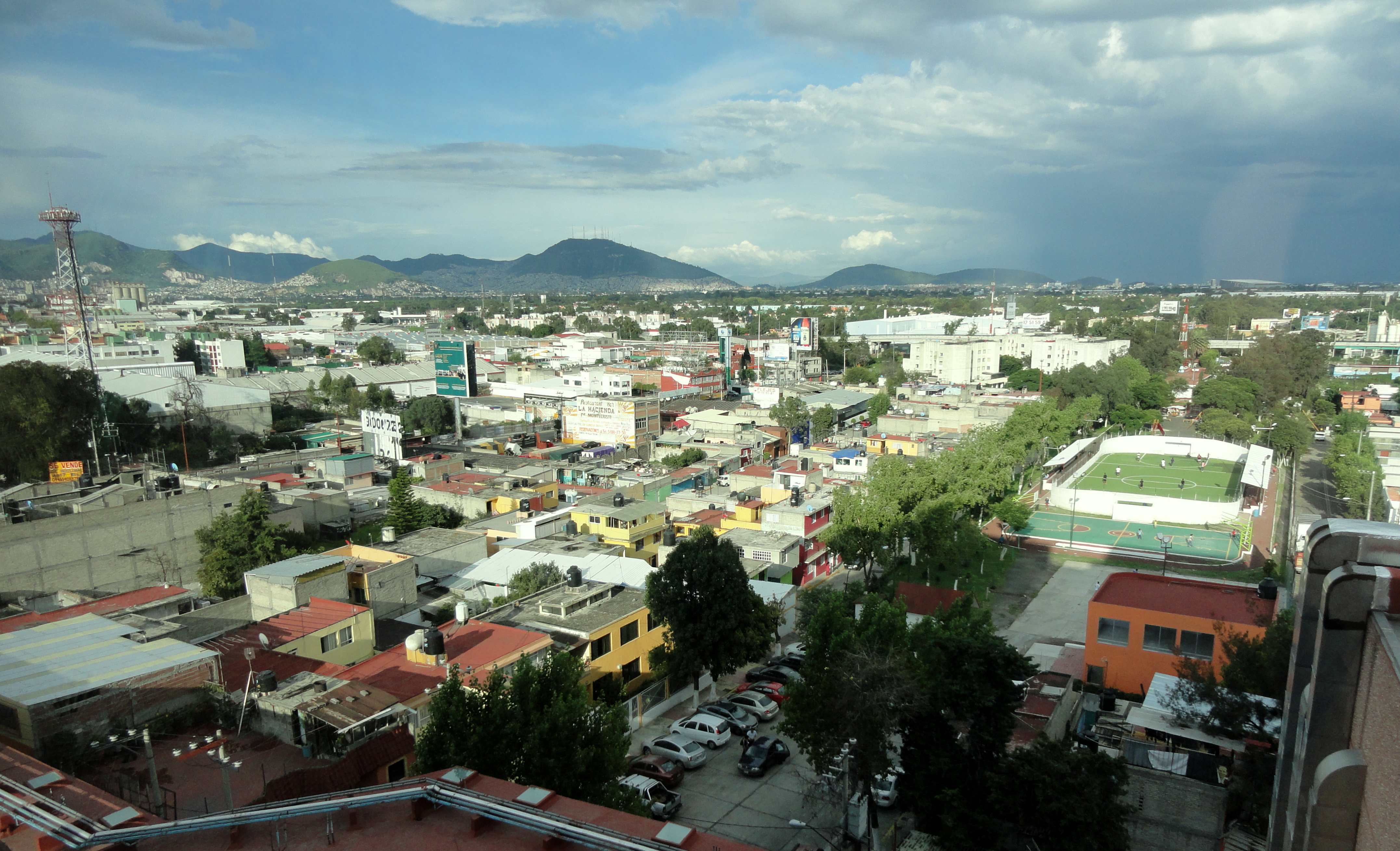 Regenzeit in Mexiko Stadt