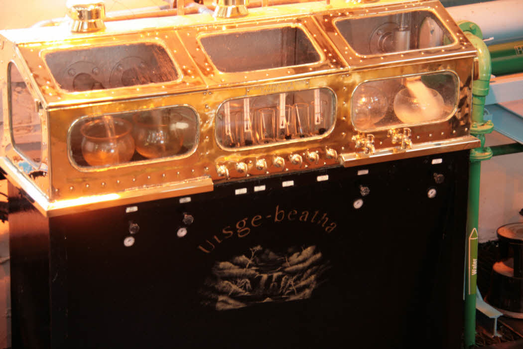 Inside the Bowmore Distillery - the spirit safe